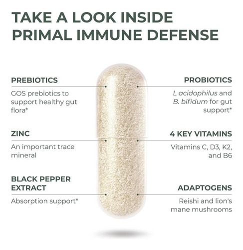 Primal Harvest Primal Immune Defense Suplemento De Suporte I - Imagem 10