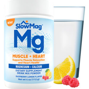Suplemento Slowmag Magnésio + Cálcio Framboesa Limão 120ml