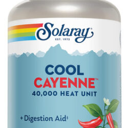 Suplemento Solaray Cool Cayenne Pepper 40.000 Hu 180 Cápsula