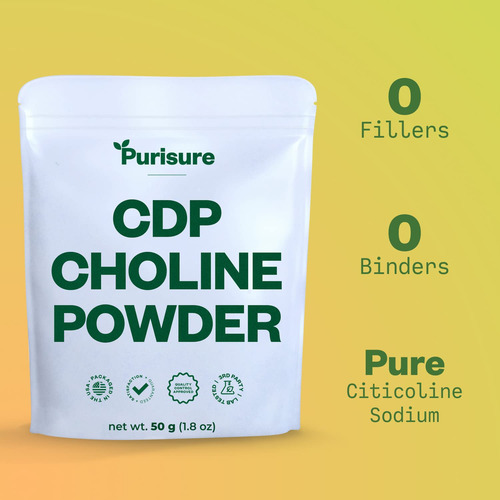 Suplemento Purisure Cdp Choline Powder 50g 200 Porções - Imagem 2