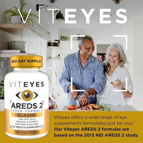 Viteyes® Areds 2 Cápsulas Gelatinosas 120 Contagens - Dose - Imagem 2