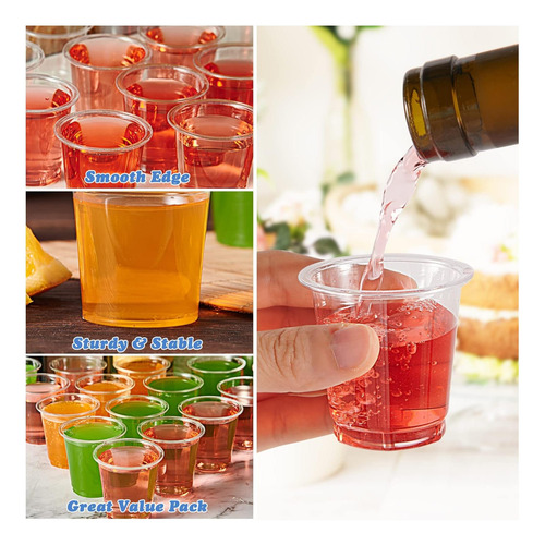 Lilymicky Pacote 500 Copos Shot Plásticos Descartáveis 20 Ml - Imagem 12