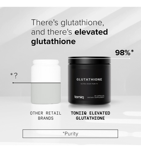 Suplemento De Glutationa Toniiq Ultra High Strength 1000mg - Imagem 4