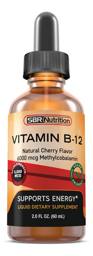 Gotas De Líquido Sublingual De Vitamina B12 Sbr Nutrition 60