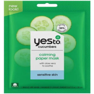 Máscara Facial Yes To Pepinos Que Acalma A Pele Sensível Com