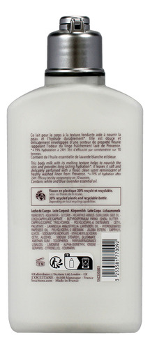 Leite Corporal Loccitane White Lavender Para Mulheres 250ml - Imagem 2