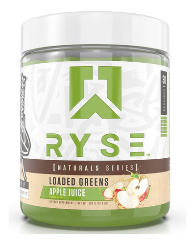 Suplemento De Suco De Maçã Ryse Loaded Greens 30 Porções