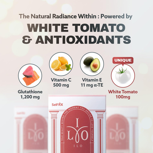 Suplemento Ilo Whitationa Glutationa + White Tomato 30 Sti - Imagem 2