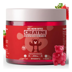 Big Bear Bites Creatine Monohydrate Gummies Para Homens E