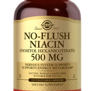 Suplemento Solgar No-flush Niacina 500 Mg 250 Cápsulas