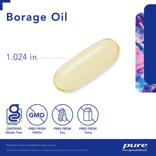Suplemento De Encapsulamentos Puros Óleo De Borragem 180 C - Imagem 3