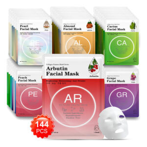 Máscaras Faciais Vespro Collagen Essence Pacote 144 Para To