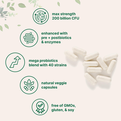 Microingredientes Probióticos Mega 200b Cfu 120 Cápsulas - Imagem 3
