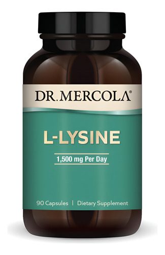 Suplemento Dr. Mercola L-lisina 1500 Mg 90 Cápsulas