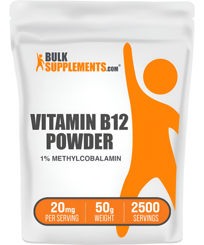 Suplemento Bulksupplements.com Vitamina B12 Metilcobalamina