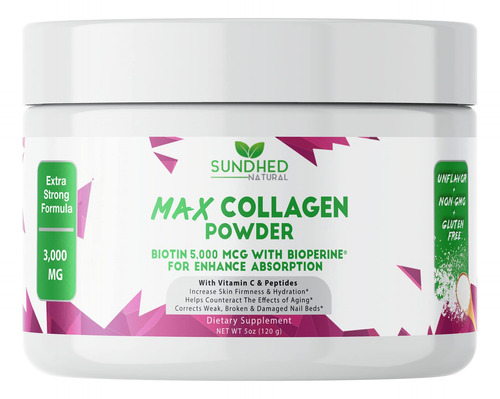 Suplemento Sundhed Natural Max Collagen Plus C Fornecimento