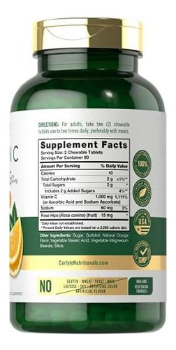 Vitamina C Carlyle 1000 Mg180 Comprimidos - Imagem 2
