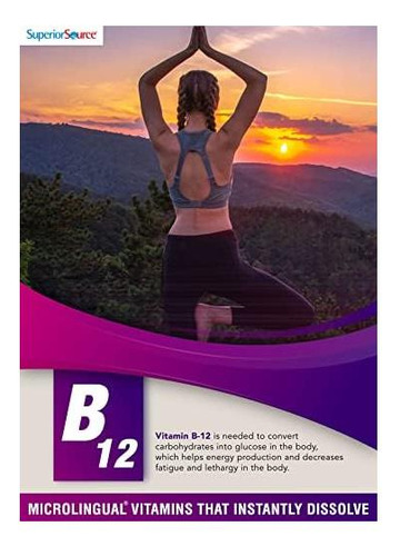 Vitamina B-12 Marca Superior Source 1000 Mcg/100 Comprimidos - Imagem 3