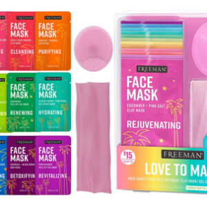 Conjunto De Máscaras Faciais Freeman Love To Mask 14 Peças E