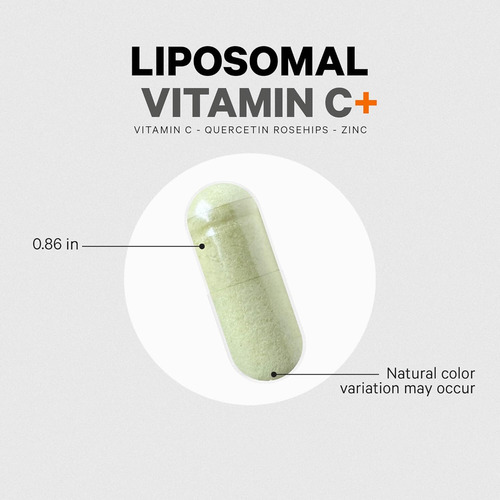 Codeage Liposomal Vitamin C 1500mg Com Zinco Sabugueiro... - Imagem 7