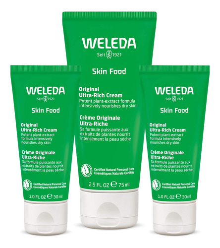 Conjunto De Creme Corporal Weleda Skin Food Original 75 Ml (