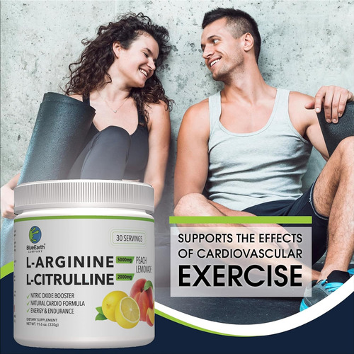 L-arginina 5000mg + L-citrulina 2000mg Complexo Em Pó Su... - Imagem 6