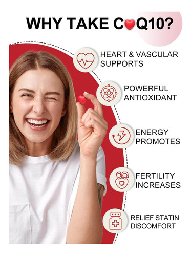 Drfoster Coqmg Ubiquinol Co Q 10 Suplemento Coenzima Q10 E - Imagem 3