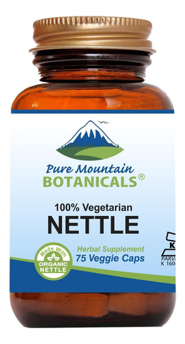 Cápsulas De Folha De Urtiga Pure Mountain Botanicals - Cápsu