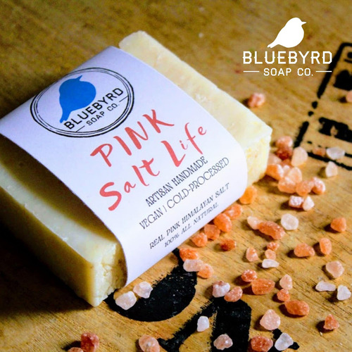 Bluebyrd Sabonetes Life Bar Com Sal Rosa Himalaia Exfoliante - Imagem 7
