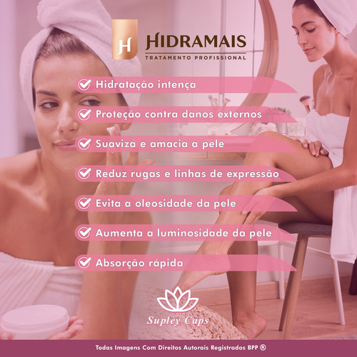 Hidratante C/ Colágeno E Vitaminas 500ml Hidramais - Nf - Imagem 7