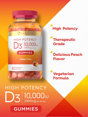 Gominhas Carlyle Com Vitamina D3 80 Unidades Macias - Imagem 12