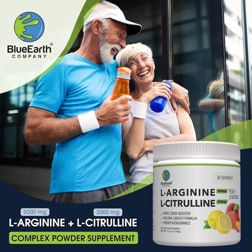 L-arginina 5000mg + L-citrulina 2000mg Complexo Em Pó Su... - Imagem 5