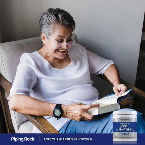 Piping Rock Acetil L-carnitina 100 Mg Em Pó Sem Ogm - Imagem 12