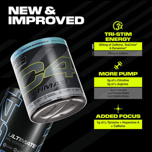 Pó Pré-treino Cellucor C4 Ultimate Sugar Free 20 Porções - Imagem 3