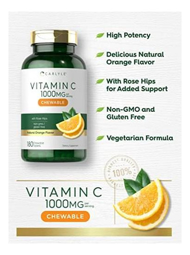 Vitamina C Carlyle 1000 Mg180 Comprimidos - Imagem 3