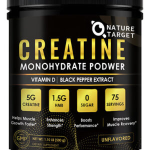 Creatina Monohidratada Em Pó Nature Target 65g 75 Porções