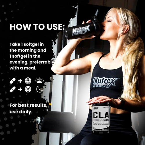 Nutrex Cla 90 Soft Gels Mistura Ativa De Ácido Linoleico - Imagem 5