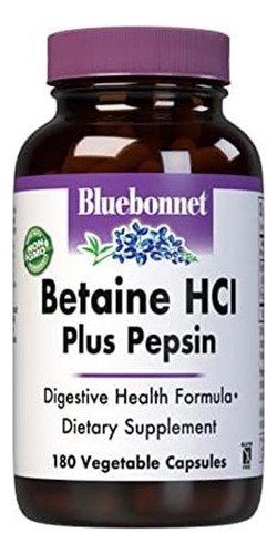 Cápsulas Vegetarianas Bluebonnet Betaine Hci Plus Pepsin 1 - Imagem 3