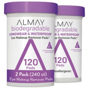 Pacote De 2 Almofadas Removedoras De Maquiagem Almay Biodegr