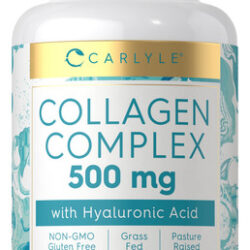 Suplemento De Comprimidos De Colágeno Carlyle Com Ácido Hial