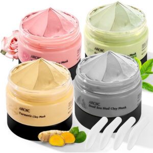 Máscara De Argila Aroic Vitamina C Açafrão Lama Do Mar Mor