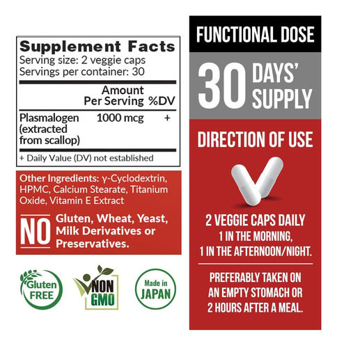 Labo Nutrition Neuroregain - Plasmalogen Derivado De Vieira - Imagem 14