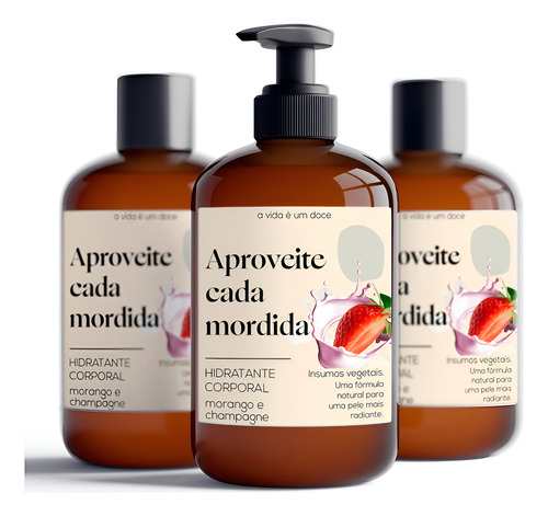 Hidratante Morango E Champanhe Amor Body Bath Brasil 1 Un - Imagem 10