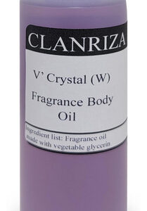 Perfume Óleo Corporal Clanriza V&quot Crystal Fragrância Natural