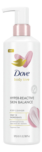 Limpador Corporal Dove Body Love Hyper-reactive Skin 500ml