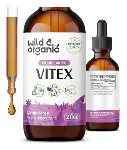 Gotas De Frutas Silvestres E Orgânicas Vitex Chaste Tree - - Imagem 8