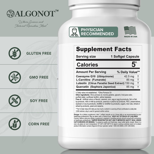 Algonot Fibroprotek 1 Pacote Médico Recomendado - Luteolina - Imagem 8