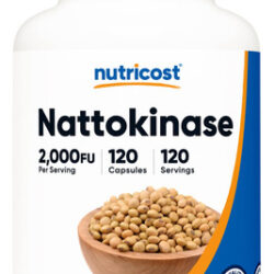 Suplemento Nutricost Nattokinase 2.000 Fu 120 Cápsulas