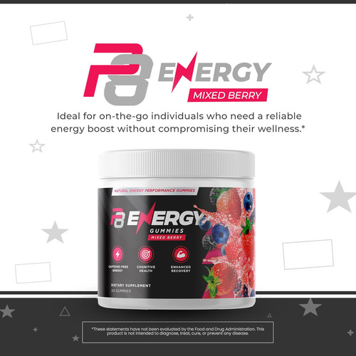 P8 Energy Gummies - Energia Sustentada Sem Cafeína E Foco Ap - Imagem 14