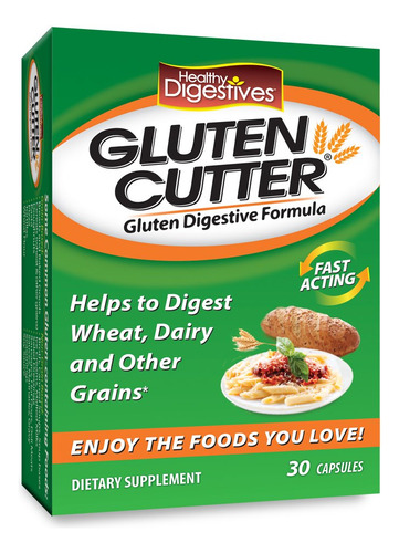 Suplemento Digestivo Saudável Glúten Cutter Enzyme 30 Cápsul